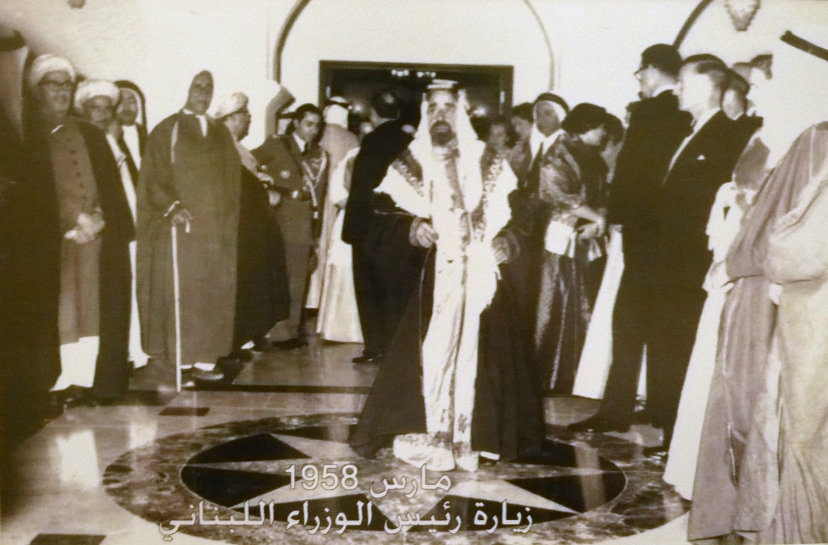 Mansoor Al Arayedh, 5th from left with Shaikh Salman bin Hamad Al Khalifa - Lebanese Premier Reception
